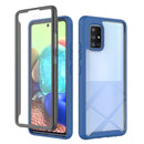 For Samsung Galaxy A71 5G Starry Sky PC + TPU Phone Case with PET Film(Royal Blue)