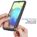 For Samsung Galaxy A71 5G Starry Sky PC + TPU Phone Case with PET Film(Royal Blue)