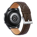For Samsung Galaxy Watch4 40mm/44mm Leather Strap Watch Band(Dark Brown)