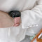 For Samsung Galaxy Watch4 40mm/44mm Leather Strap Watch Band(Dark Brown)