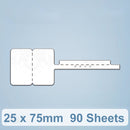 25 x 75mm 90 Sheets Thermal Printing Label Paper For NiiMbot D101 / D11(Snow)