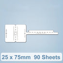 25 x 75mm 90 Sheets Thermal Printing Label Paper For NiiMbot D101 / D11(Perpetual)
