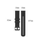 For Garmin Silicone Smart Watch Watch Band, Size:18mm Universal(Blue)