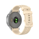 For Garmin Silicone Smart Watch Watch Band, Size:18mm Universal(Cream Color)