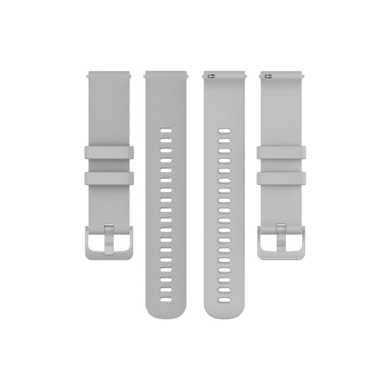 For Garmin Silicone Smart Watch Watch Band, Size:22mm Universal(Grey)