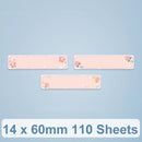 14 x 60mm 110 Sheets Thermal Printing Label Paper For NiiMbot D101 / D11