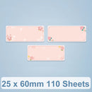 25 x 60mm 110 Sheets Thermal Printing Label Paper For NiiMbot D101 / D11