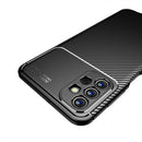 For Samsung Galaxy A13 4G Carbon Fiber Texture Shockproof TPU Phone Case(Black)
