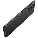 For Samsung Galaxy A13 4G Carbon Fiber Texture Shockproof TPU Phone Case(Blue)