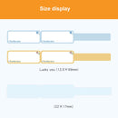 25 x 78mm 90 Sheets Thermal Label Data Cable Sort Stickers For NiiMbot D101 / D11(Yellow)