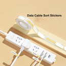 12.5 x 99mm 70 Sheets Thermal Label Data Cable Sort Stickers For NiiMbot D101 / D11(Cyan Cloud)
