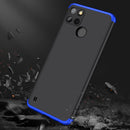For OPPO Realme C21Y GKK Three Stage Splicing Full Coverage PC Phone Case(Black Blue)