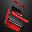 For OPPO Realme C21Y GKK Three Stage Splicing Full Coverage PC Phone Case(Red)