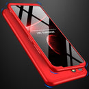 For OPPO Realme C21Y GKK Three Stage Splicing Full Coverage PC Phone Case(Red)