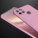 For OPPO Realme C21Y GKK Three Stage Splicing Full Coverage PC Phone Case(Rose Gold)