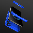 For Samsung Galaxy A52 5G / 4G GKK Three Stage Splicing Full Coverage PC Phone Case(Blue)