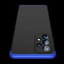 For Samsung Galaxy A53 5G GKK Three Stage Splicing Full Coverage PC Phone Case(Black Blue)