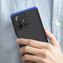 For Xiaomi Mi 11T GKK Three Stage Splicing Full Coverage PC Phone Case(Black Blue)