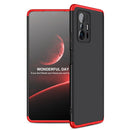For Xiaomi Mi 11T GKK Three Stage Splicing Full Coverage PC Phone Case(Black Red)