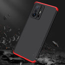 For Xiaomi Mi 11T GKK Three Stage Splicing Full Coverage PC Phone Case(Black Red)