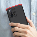 For Xiaomi Mi 11T GKK Three Stage Splicing Full Coverage PC Phone Case(Black Red)