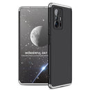 For Xiaomi Mi 11T GKK Three Stage Splicing Full Coverage PC Phone Case(Black Silver)