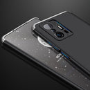 For Xiaomi Mi 11T GKK Three Stage Splicing Full Coverage PC Phone Case(Black Silver)