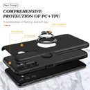 For Samsung Galaxy A13 5G PC + TPU Magnetic Phone Case with Invisible Ring Holder(Black)