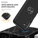 For Samsung Galaxy A13 5G PC + TPU Magnetic Phone Case with Invisible Ring Holder(Black)