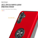 For Samsung Galaxy A13 5G PC + TPU Magnetic Phone Case with Invisible Ring Holder(Red)