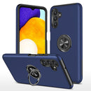 For Samsung Galaxy A13 5G PC + TPU Magnetic Phone Case with Invisible Ring Holder(Blue)