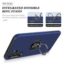 For Samsung Galaxy A13 5G PC + TPU Magnetic Phone Case with Invisible Ring Holder(Blue)