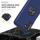 For Samsung Galaxy A13 5G PC + TPU Magnetic Phone Case with Invisible Ring Holder(Blue)