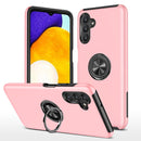 For Samsung Galaxy A13 5G PC + TPU Magnetic Phone Case with Invisible Ring Holder(Rose Gold)
