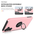 For Samsung Galaxy A13 5G PC + TPU Magnetic Phone Case with Invisible Ring Holder(Rose Gold)
