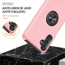 For Samsung Galaxy A13 5G PC + TPU Magnetic Phone Case with Invisible Ring Holder(Rose Gold)