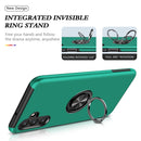 For Samsung Galaxy A13 5G PC + TPU Magnetic Phone Case with Invisible Ring Holder(Dark Green)