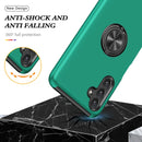 For Samsung Galaxy A13 5G PC + TPU Magnetic Phone Case with Invisible Ring Holder(Dark Green)