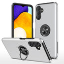 For Samsung Galaxy A13 5G PC + TPU Magnetic Phone Case with Invisible Ring Holder(Silver)