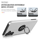 For Samsung Galaxy A13 5G PC + TPU Magnetic Phone Case with Invisible Ring Holder(Silver)