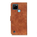 For OPPO Realme C21Y / C25Y KHAZNEH Retro Texture Horizontal Flip Leather Phone Case(Brown)