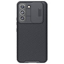 For Samsung Galaxy S22 5G NILLKIN Black Mirror Pro Series Camshield Phone Case(Black)