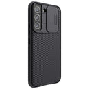 For Samsung Galaxy S22 5G NILLKIN Black Mirror Pro Series Camshield Phone Case(Black)