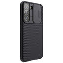For Samsung Galaxy S22+ 5G NILLKIN Black Mirror Pro Series Camshield Phone Case(Black)