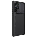 For Samsung Galaxy S22 Ultra 5G NILLKIN Black Mirror Pro Series Camshield Phone Case(Black)