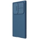 For Samsung Galaxy S22 Ultra 5G NILLKIN Black Mirror Pro Series Camshield Phone Case(Blue)