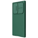For Samsung Galaxy S22 Ultra 5G NILLKIN Black Mirror Pro Series Camshield Phone Case(Green)