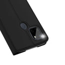 For OPPO Realme C21Y / C25Y DUX DUCIS Skin Pro Series Flip Leather Phone Case(Black)