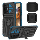 For Xiaomi 11T / 11T Pro Armor Wristband Phone Case(Blue)