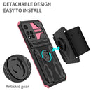 For Xiaomi Redmi Note 11 Pro Armor Wristband Phone Case(Pink)